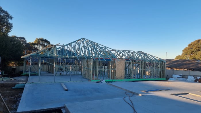 Brand new house frames Goulburn
