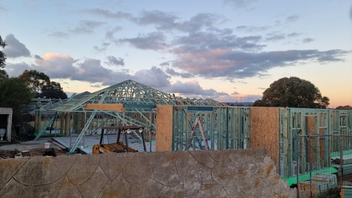 Brand new house frames Goulburn